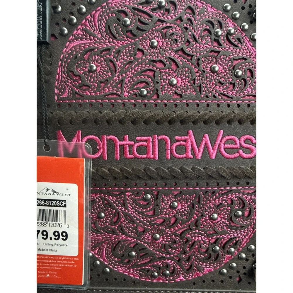 MW1266G-8120 Montana‎ West Stunned Embossed Floral Concealed Carry Tote/Handbag